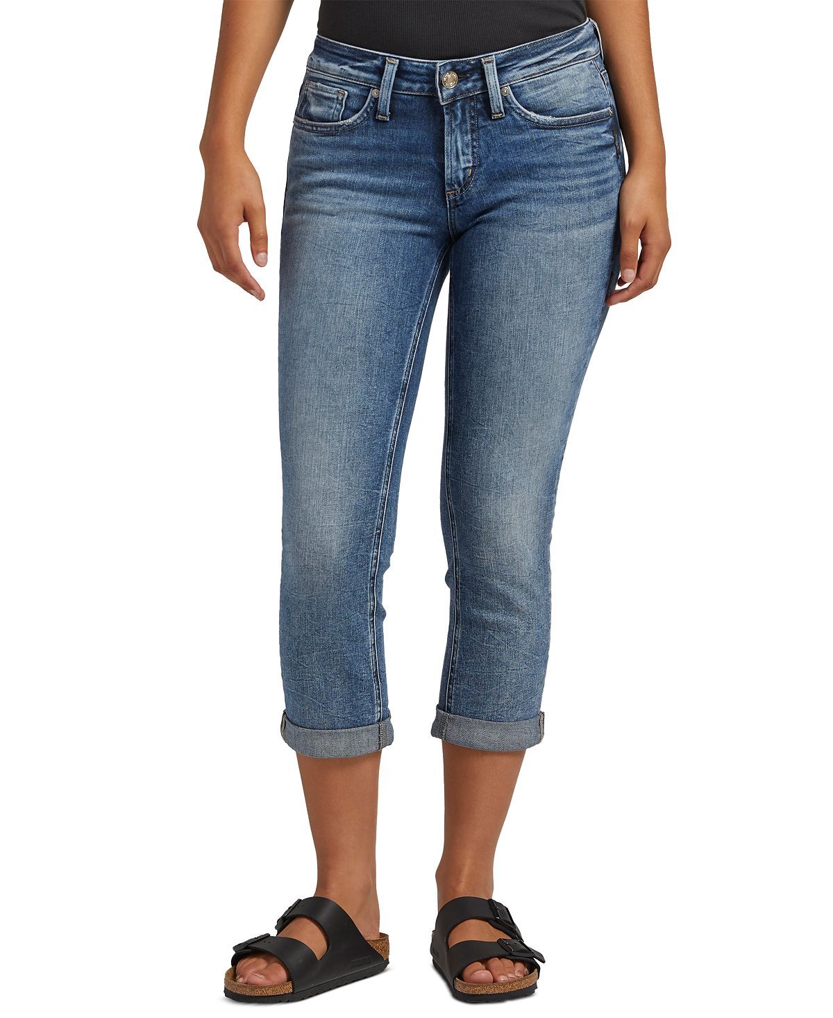 

Женские джинсы-капри Britt с низкой посадкой Silver Jeans Co.