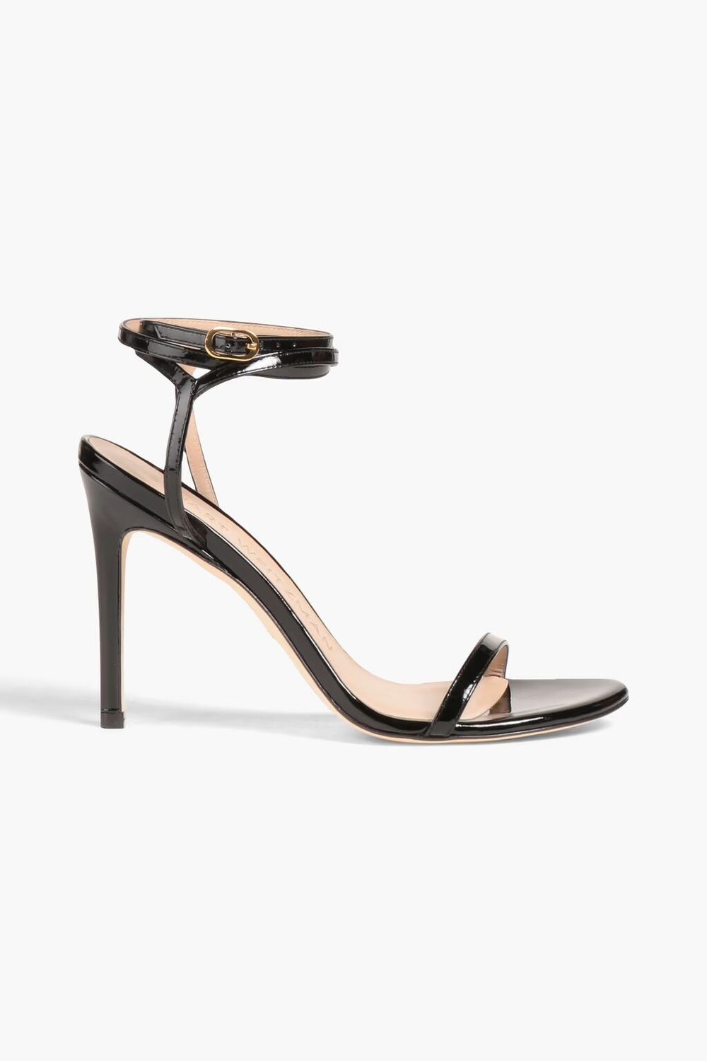 

Босоножки из лакированной кожи Stuart Weitzman, черный