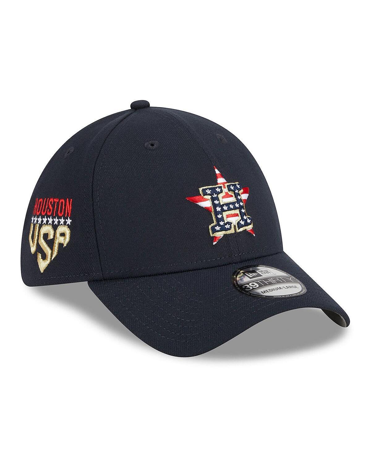 

Мужская темно-синяя шляпа Houston Astros 2023 Fourth of июля 39THIRTY Flex Fit Hat New Era