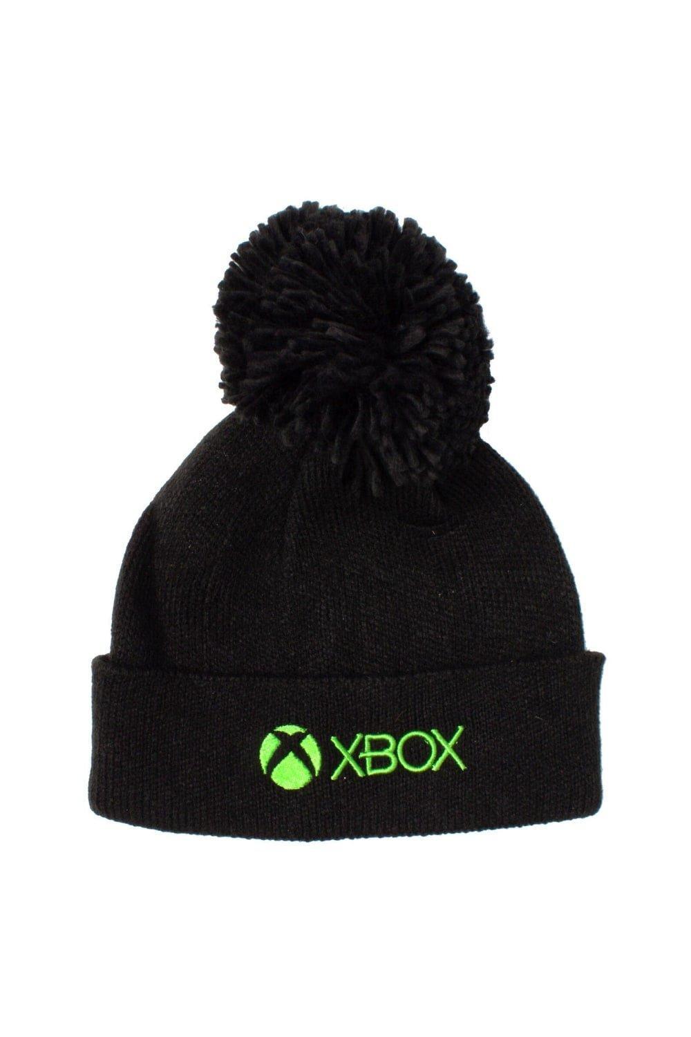 

Шапка-бини с помпоном Xbox, черный