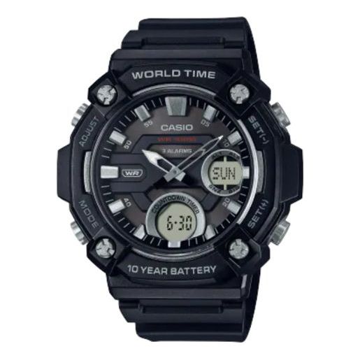 Часы Men's CASIO Fashion Stylish Sports 100m Waterproof Watch Mens, черный