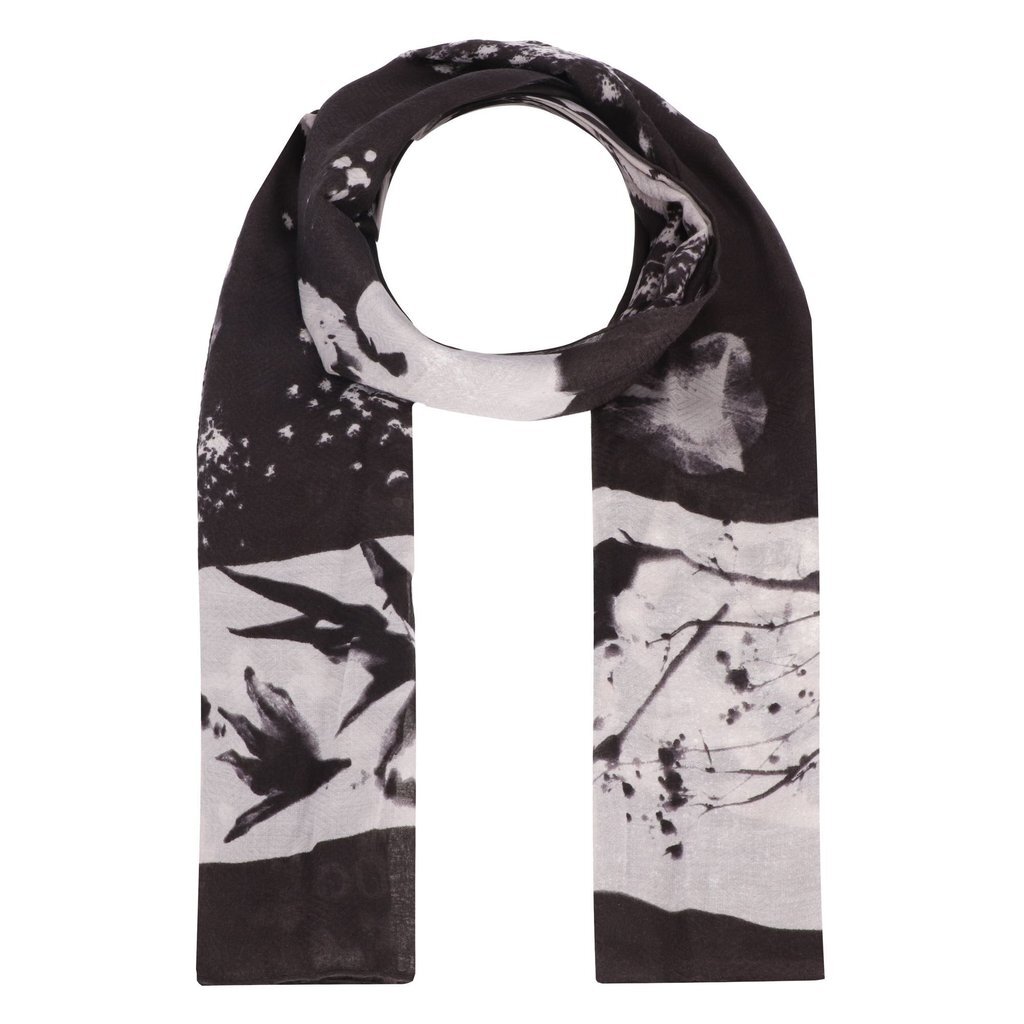 

Шарф FOU FLORAL BW RECTANGLE Desigual, черный