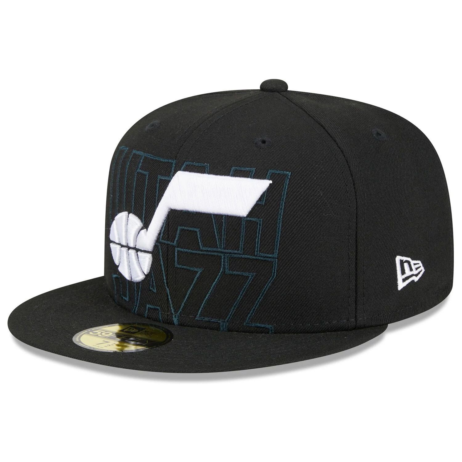 

Мужская облегающая кепка New Era Black Utah Jazz 2023 NBA Draft 59FIFTY