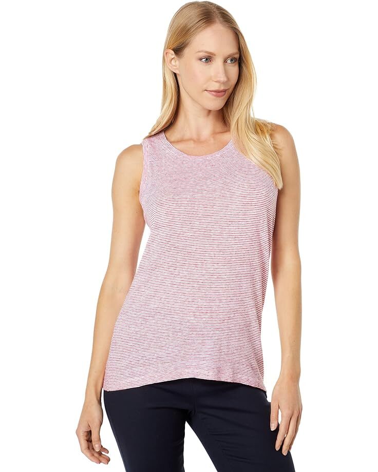 

Топ Vineyard Vines Striped Linen Tank, красный