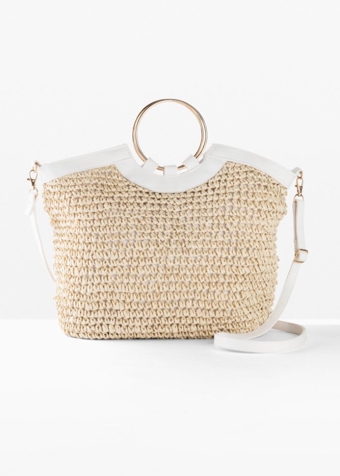 Соломенная сумочка Bpc Bonprix Collection, белый сумка через плечо соломенного цвета bpc bonprix collection белый