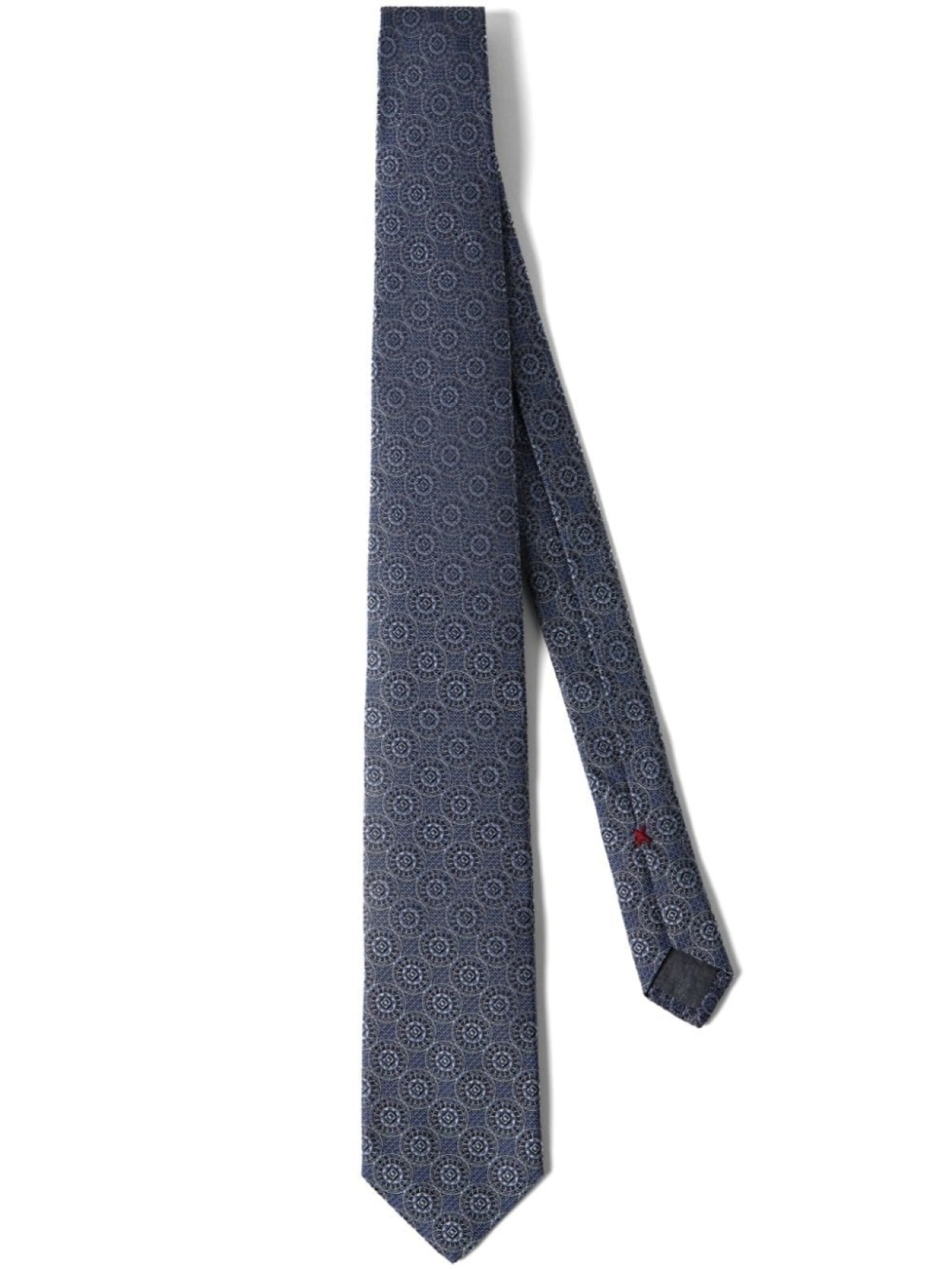 

Brunello Cucinelli жаккардовый галстук, синий