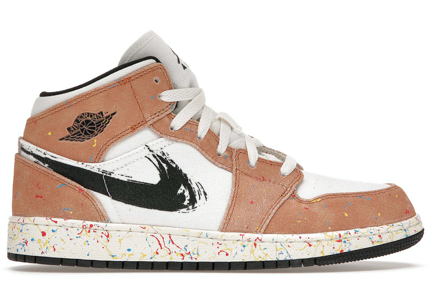 

Кроссовки подростковые Nike Air Jordan 1 Mid SE Brushstroke