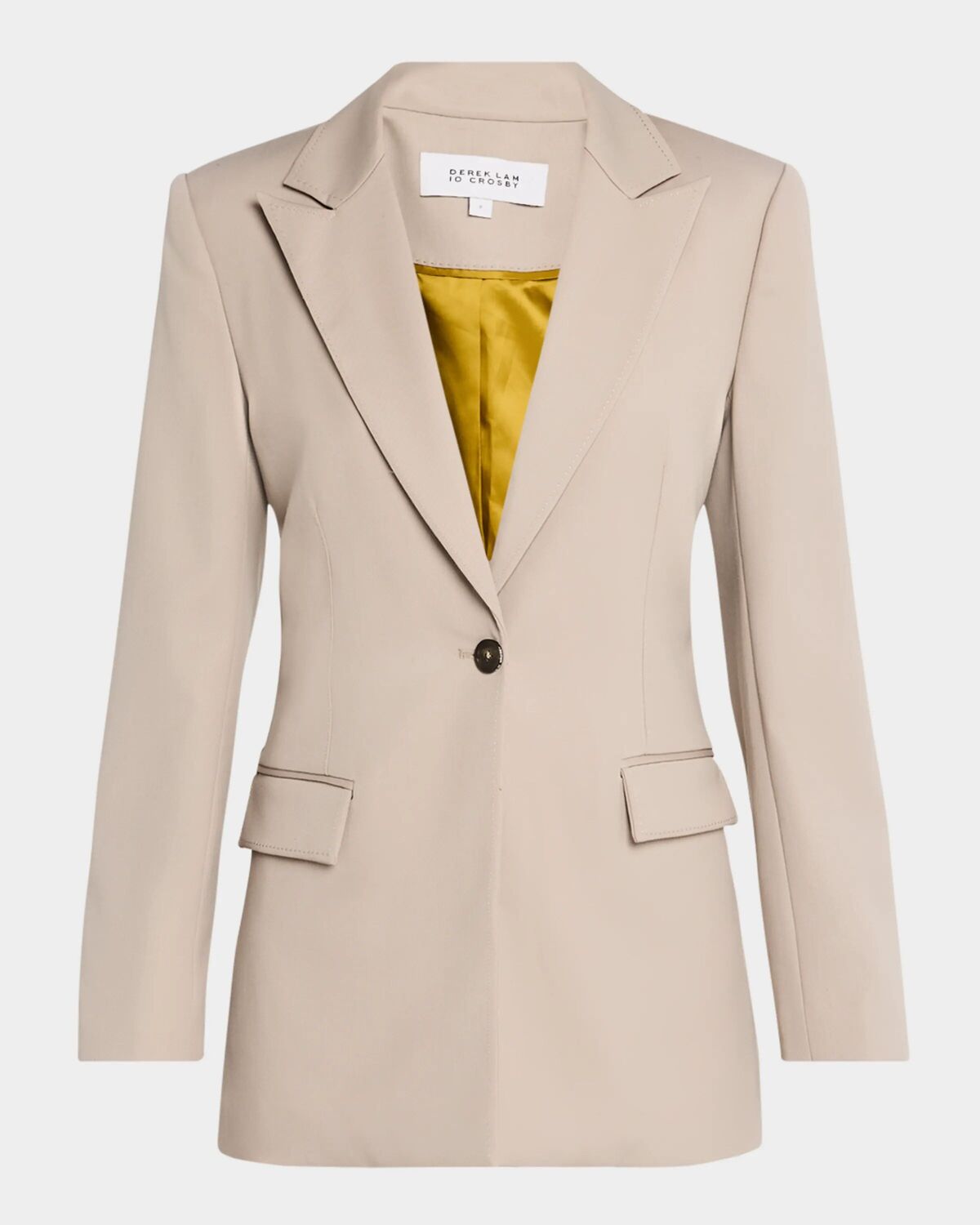 

Однобортный удлиненный пиджак Nico Derek Lam 10 Crosby, цвет French Grey