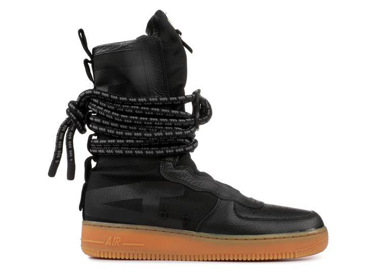 

Кроссовки Nike SF AIR FORCE 1 HIGH 'BLACK GUM', черный