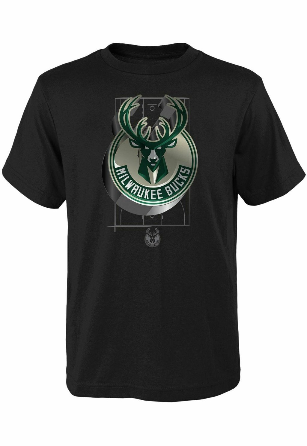 

Футболка с принтом NBA 3D LOGO MILWAUKEE BUCKS Outerstuff, цвет black