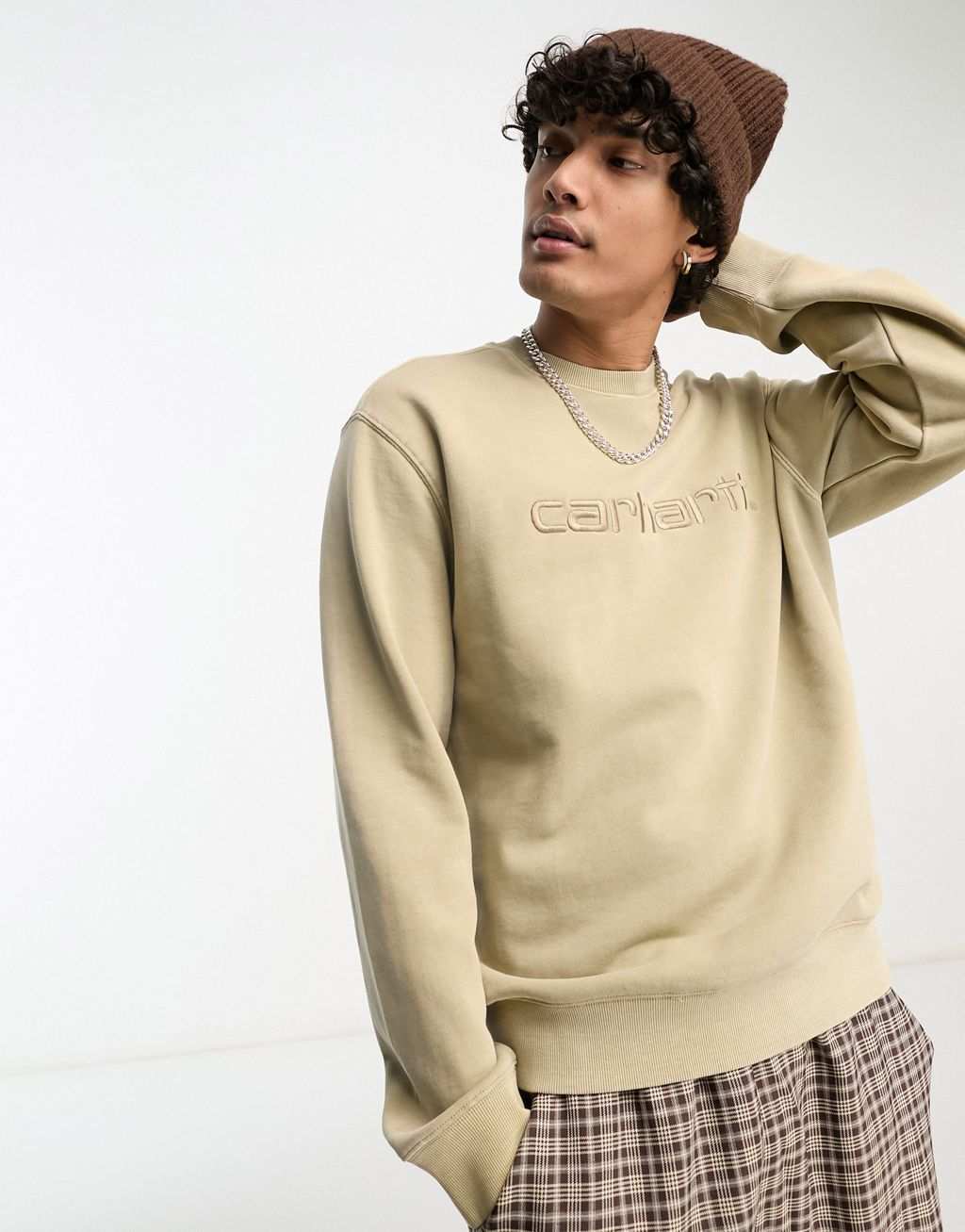 

Carhartt WIP Duster окрашенный в бежевый цвет