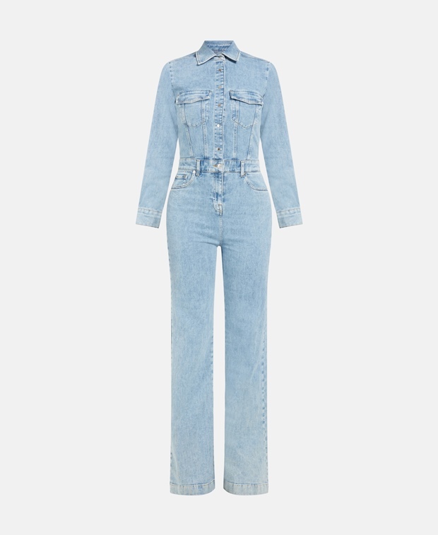 

Джинсовый комбинезон 7 for all Mankind, светло-синий
