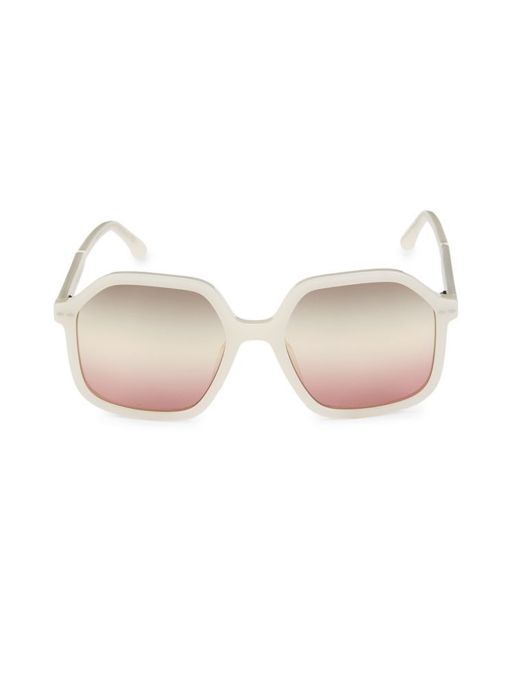 

Квадратные солнцезащитные очки 55 мм Isabel Marant, цвет Ivory Pink