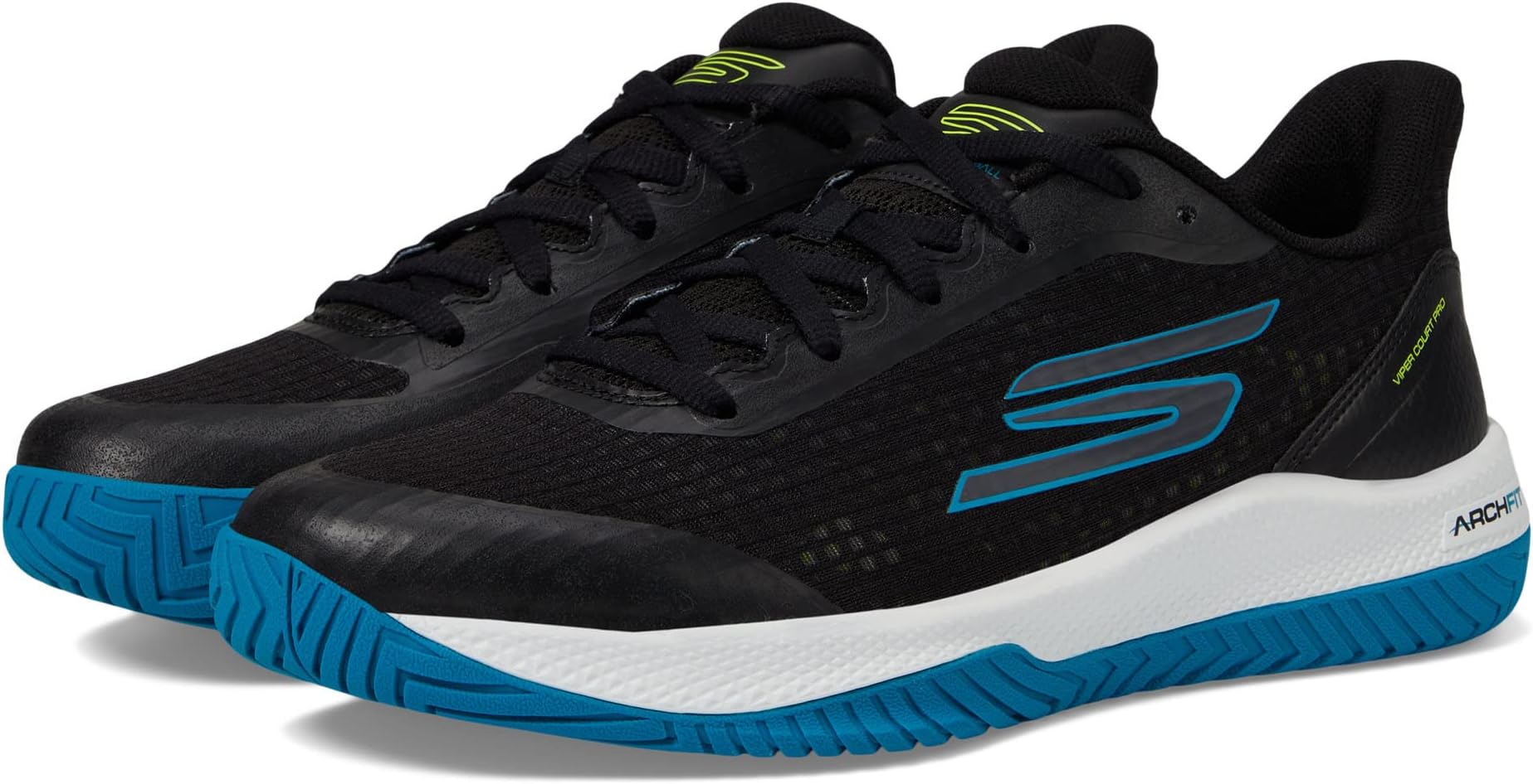 

Кроссовки Go Train Arch Fit Viper Court Pro - Pickleball SKECHERS, цвет Black/Blue, Черный