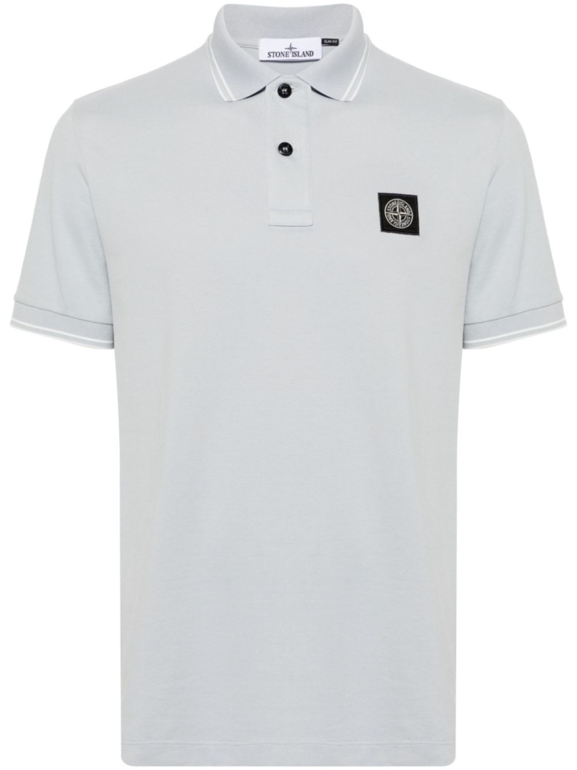 

Stone Island рубашка поло с нашивкой Compass, серый