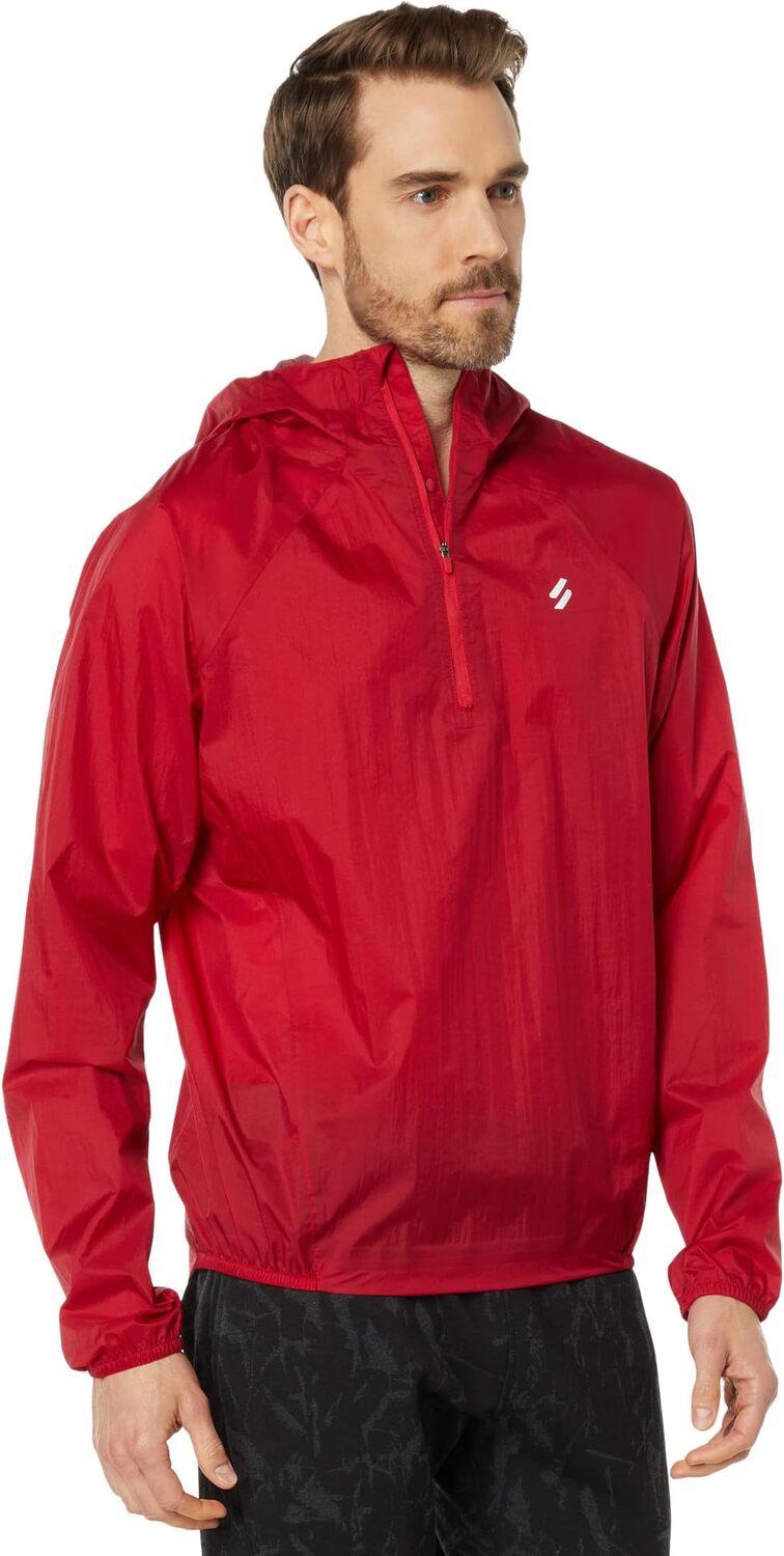 

Куртка Run Lightweight Waterproof Shell Superdry, цвет Carmine Red