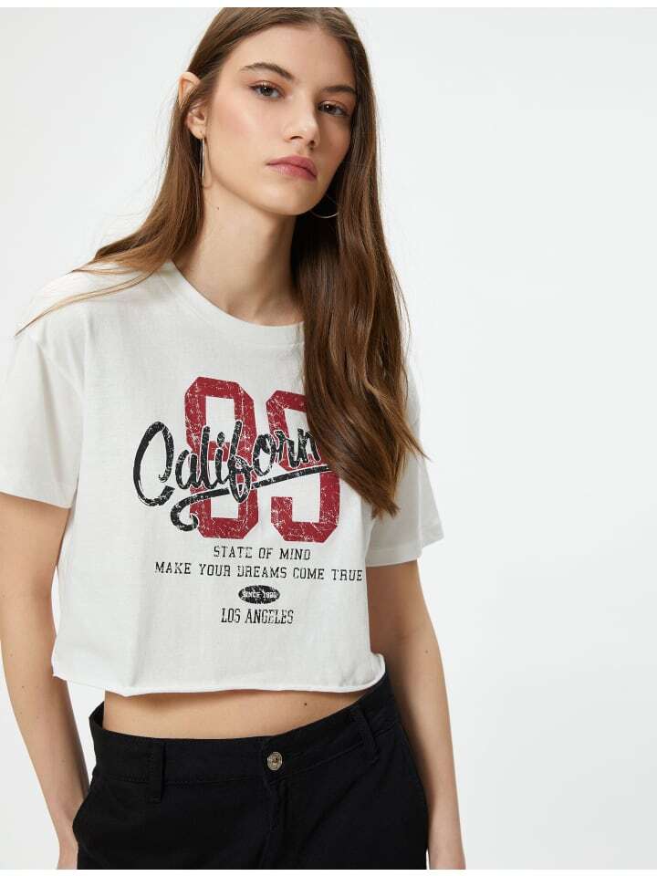 

Футболка KOTON T shirt, экрю