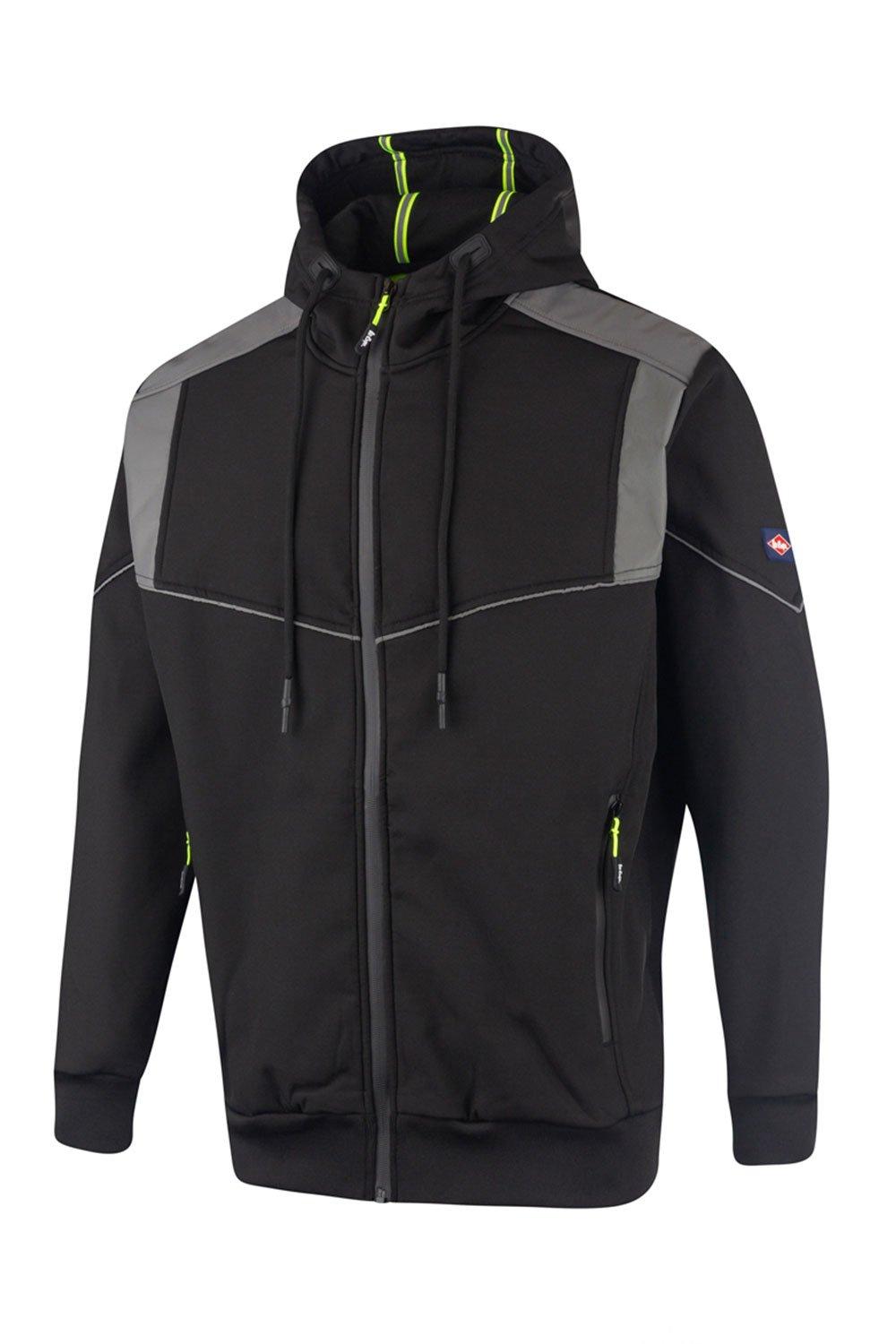 Куртка Softshell со светоотражающей отделкой и капюшоном Lee Cooper Workwear, черный футболка lee cooper kathryn mt4a119348as2lcwht wh s