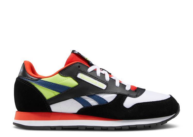 

Кроссовки Reebok CLASSIC LEATHER BIG KID 'BLACK DYNAMIC RED', черный