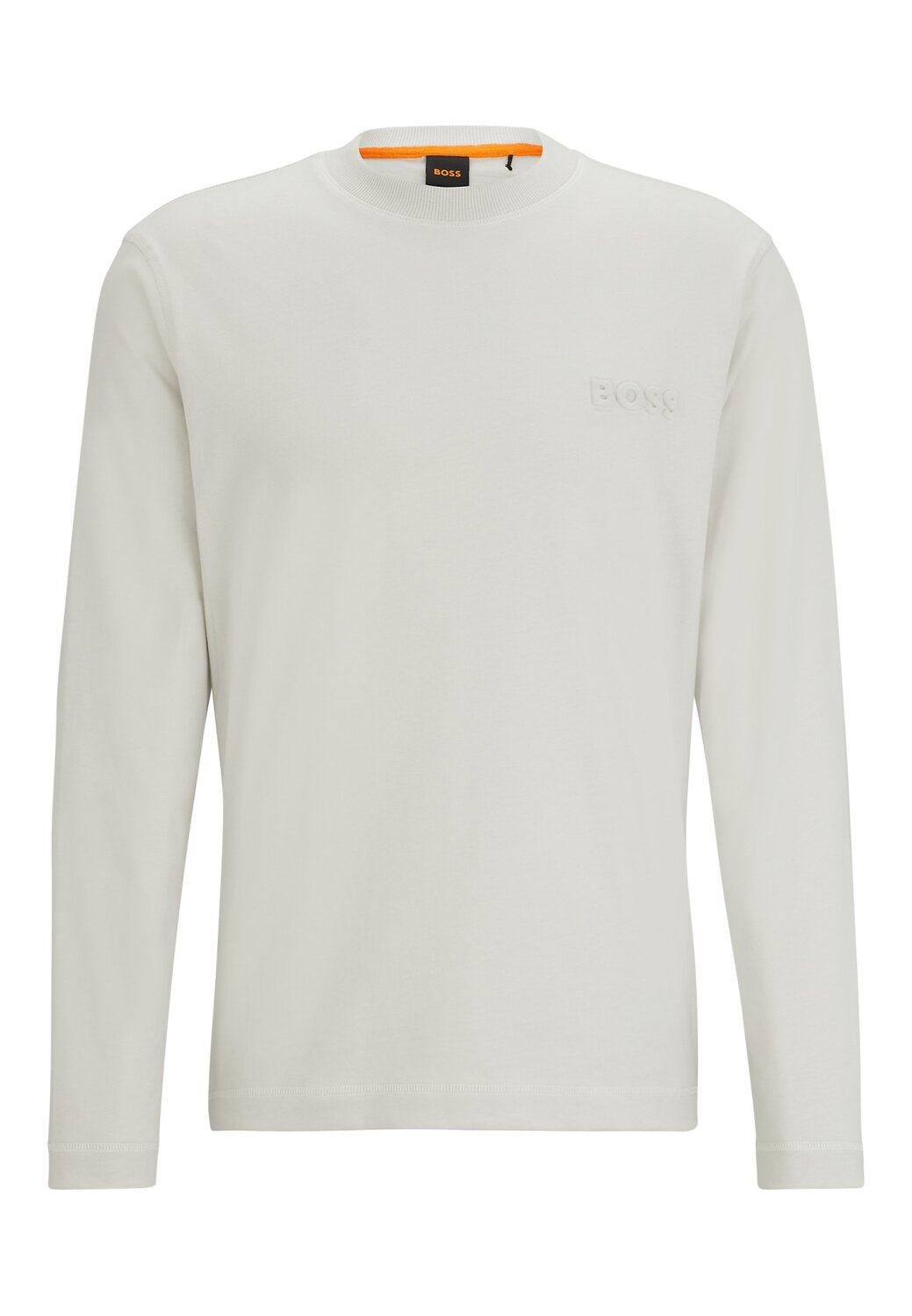 

Футболка BOSS TEEBASICLONG Relaxed Fit, светло-серый