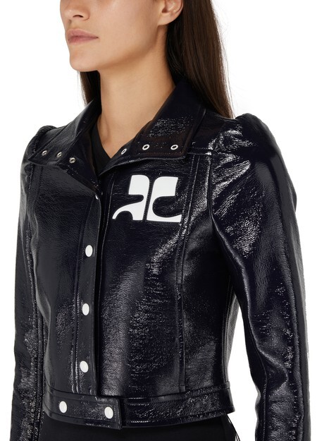 

Виниловая куртка Reedition Courreges, синий