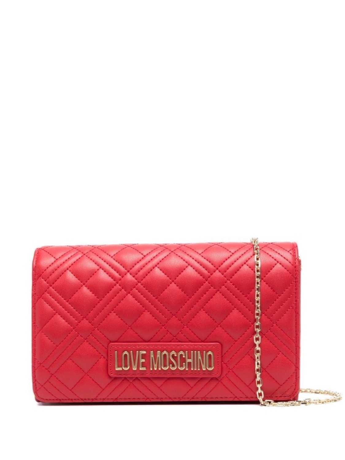 

Стеганая сумка через плечо из искусственной кожи Love Moschino, красный