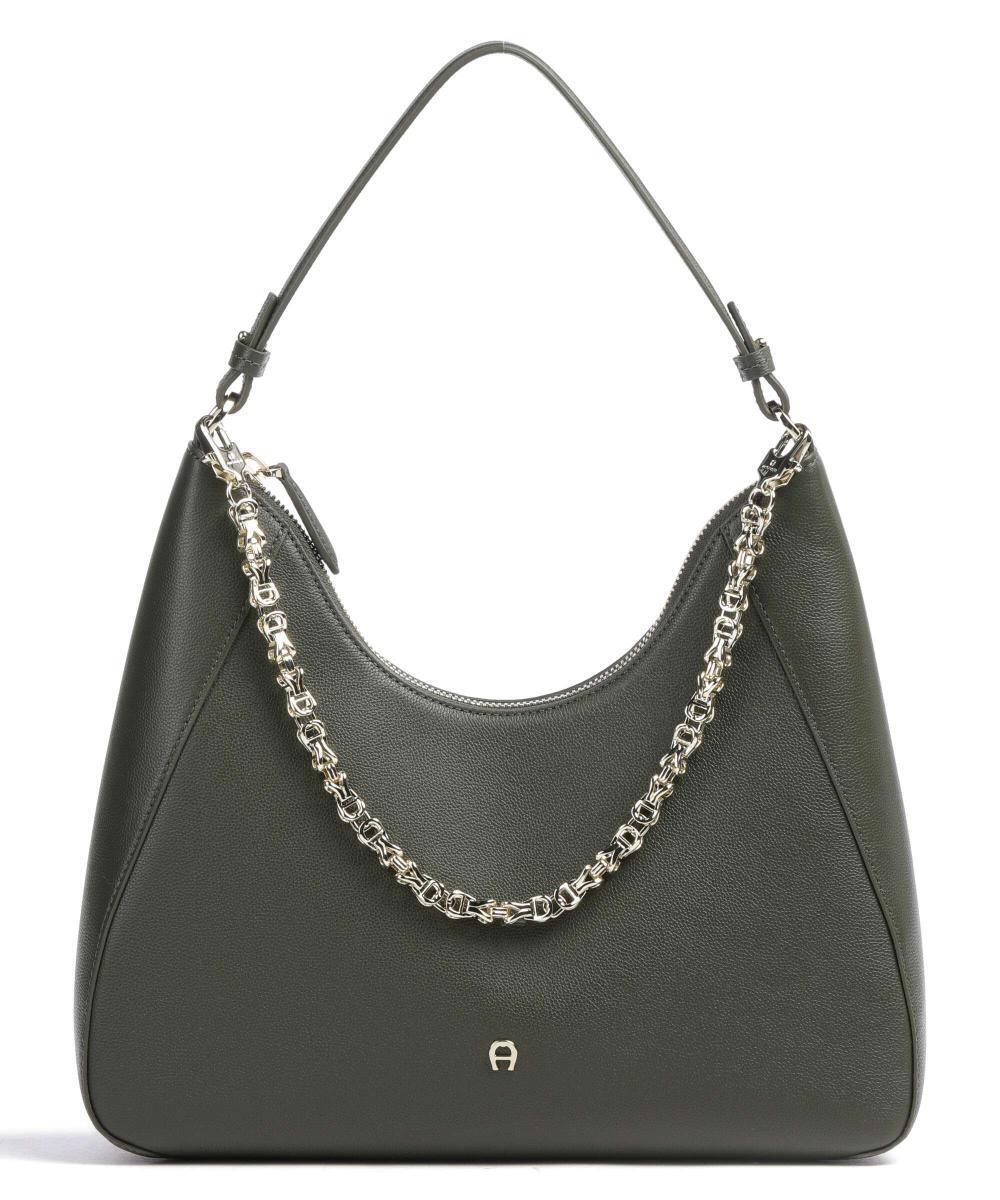 

Сумка-ведро Gia M из зерненой яловой кожи Aigner, зеленый