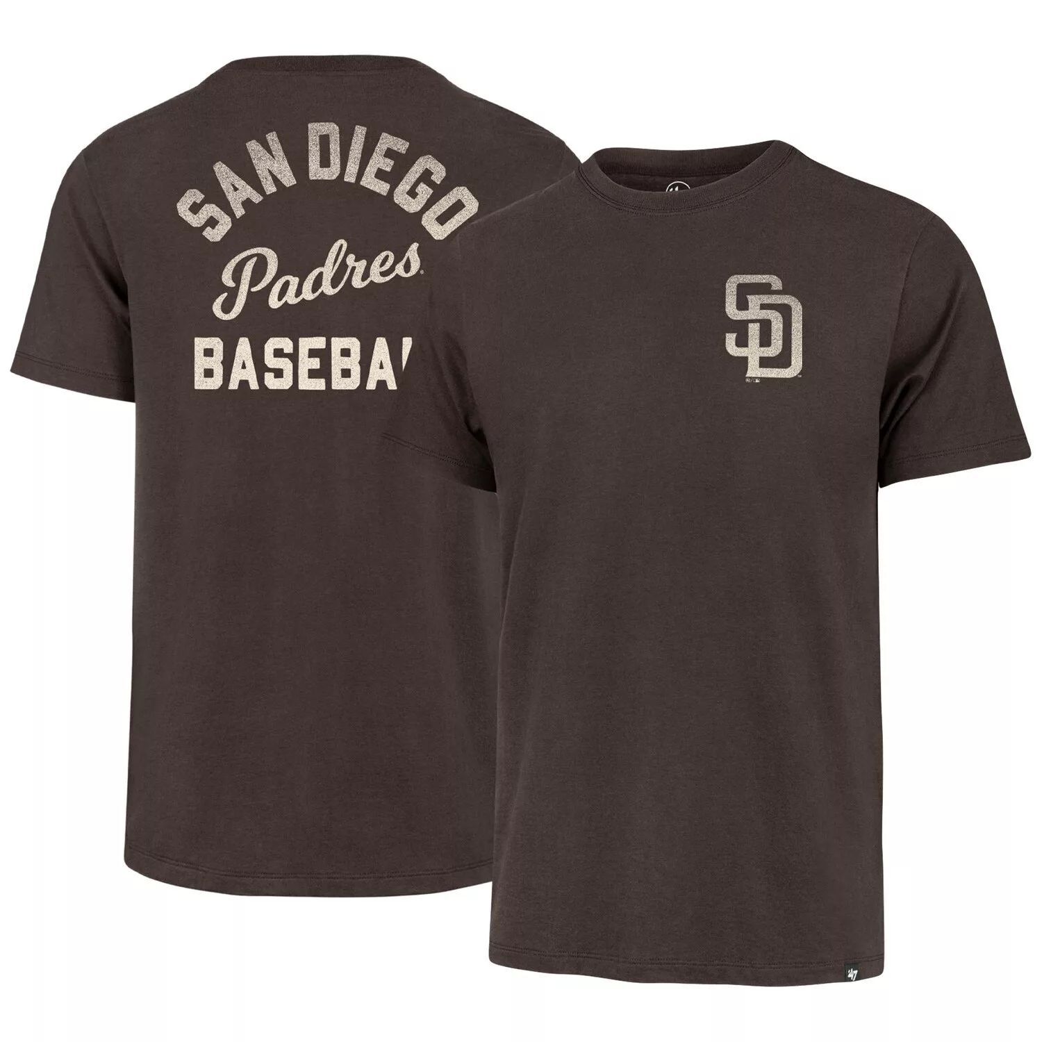 

Мужская коричневая футболка '47 San Diego Padres Turn Back Franklin, Коричневый