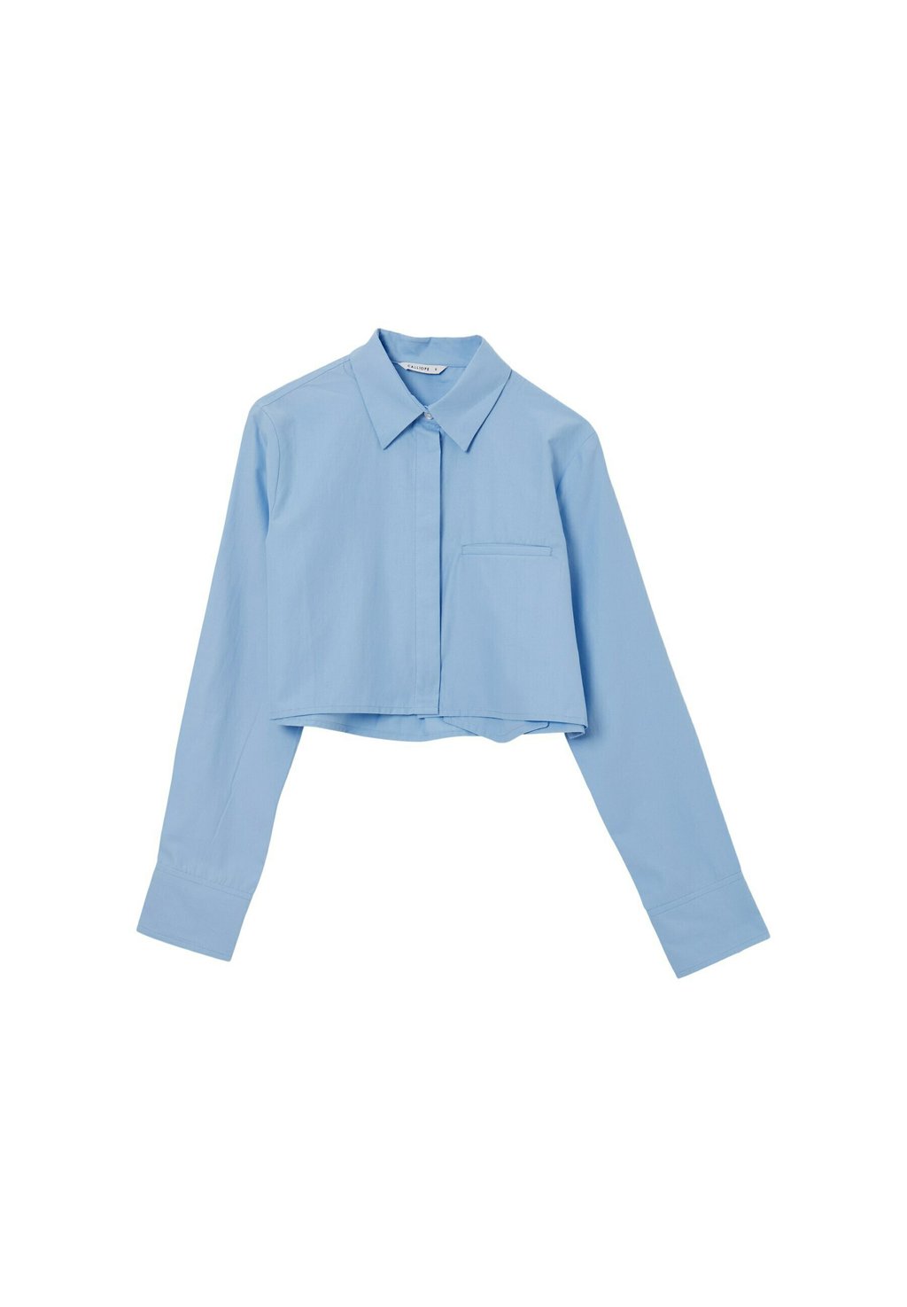 Рубашка Solid Color Crop Calliope, цвет azzurro