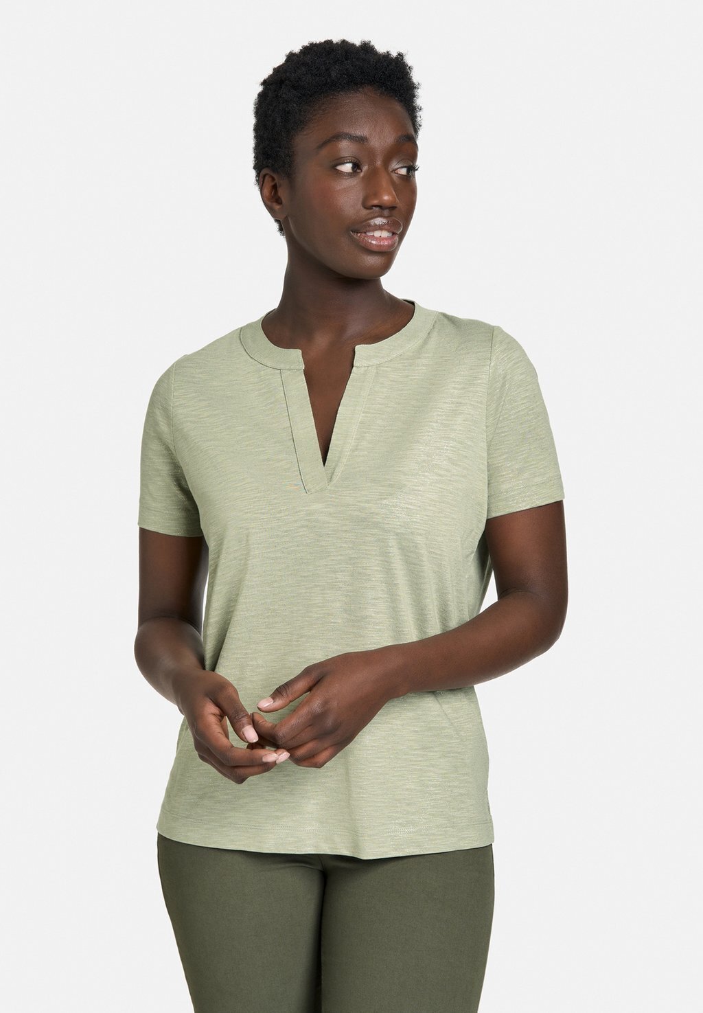 

Футболка базовая 1/2 ARM KURZARM AUSSCHNITT Gerry Weber, цвет sage