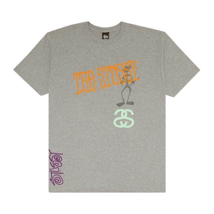 

Футболка Stussy Multi Beat 'Grey Heather', серый