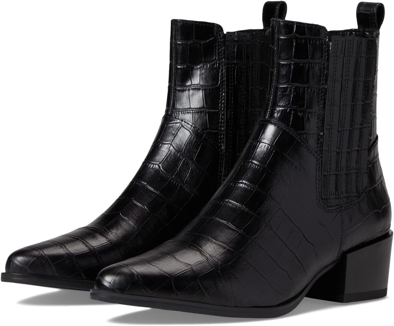 

Ботинки Vagabond Shoemakers Marja Croc Embossed Leather Bootie, цвет Black 1