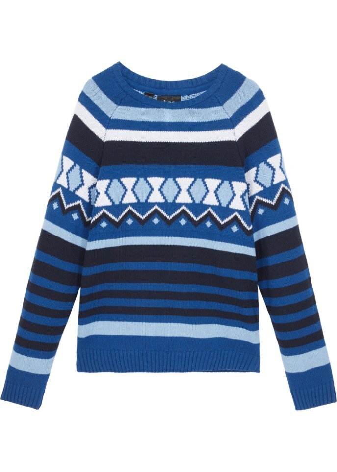 

Норвежский свитер для мальчика Bpc Bonprix Collection, синий