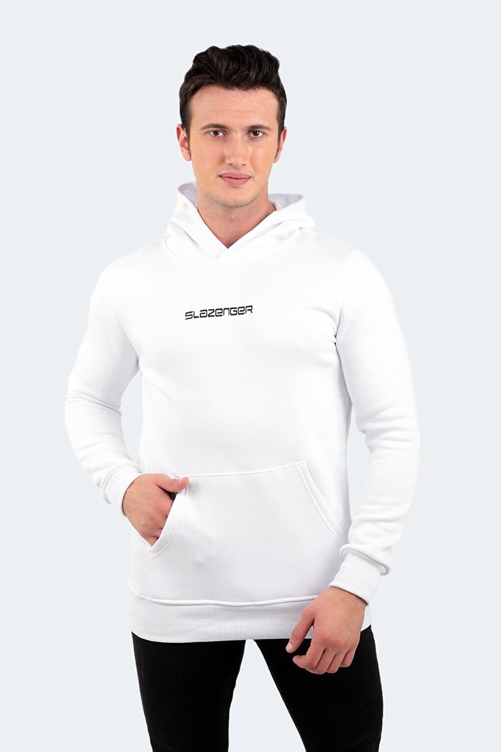 

BUSTER Мужская толстовка белая SLAZENGER, Белый, BUSTER Мужская толстовка белая SLAZENGER