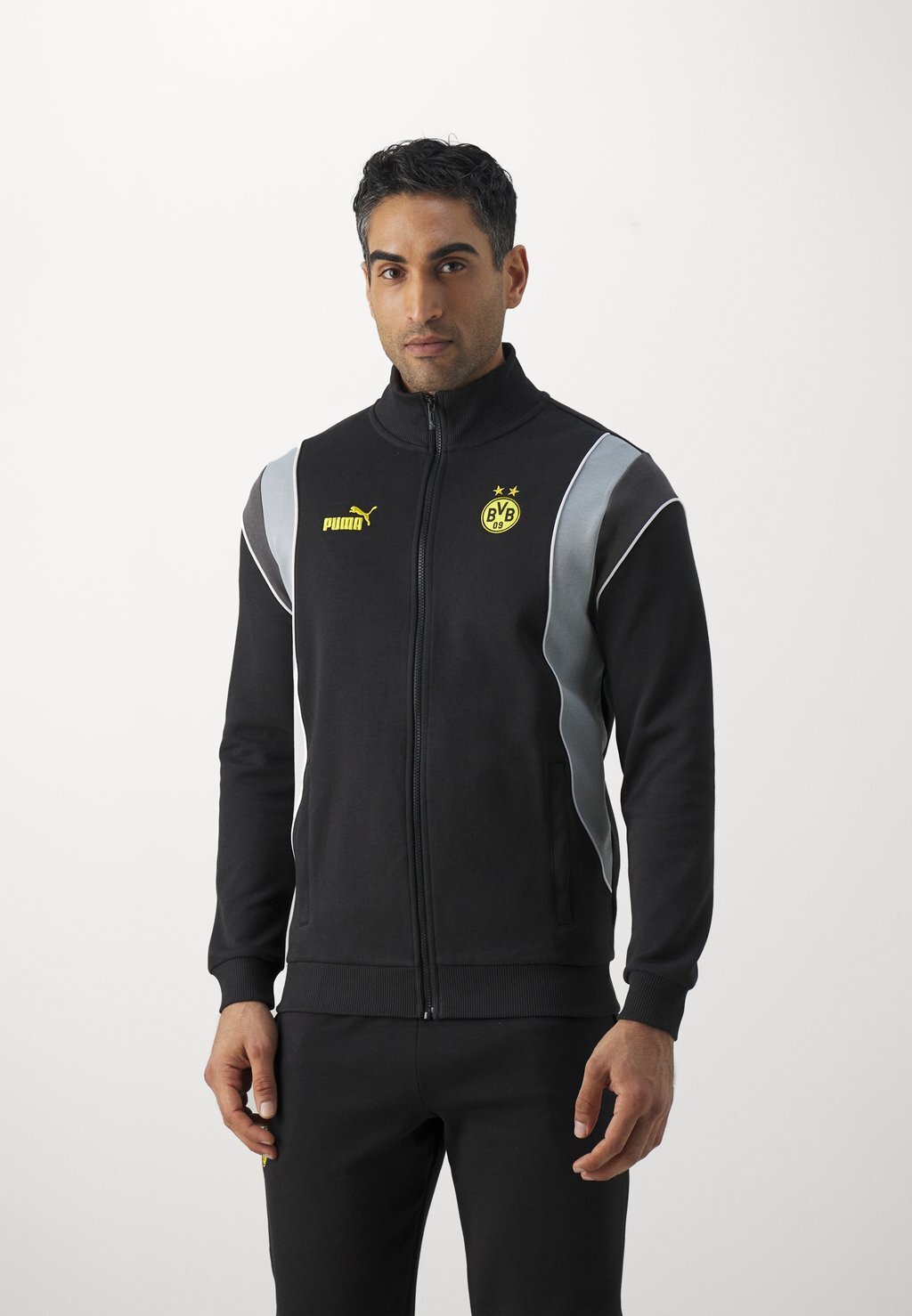 

Куртка BVB BORUSSIA DORTMUND FTBLARCHIVE TRACK JACKET Puma, цвет black/cool mid gray