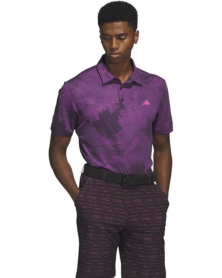 

Поло adidas Golf Flower Mesh, черный