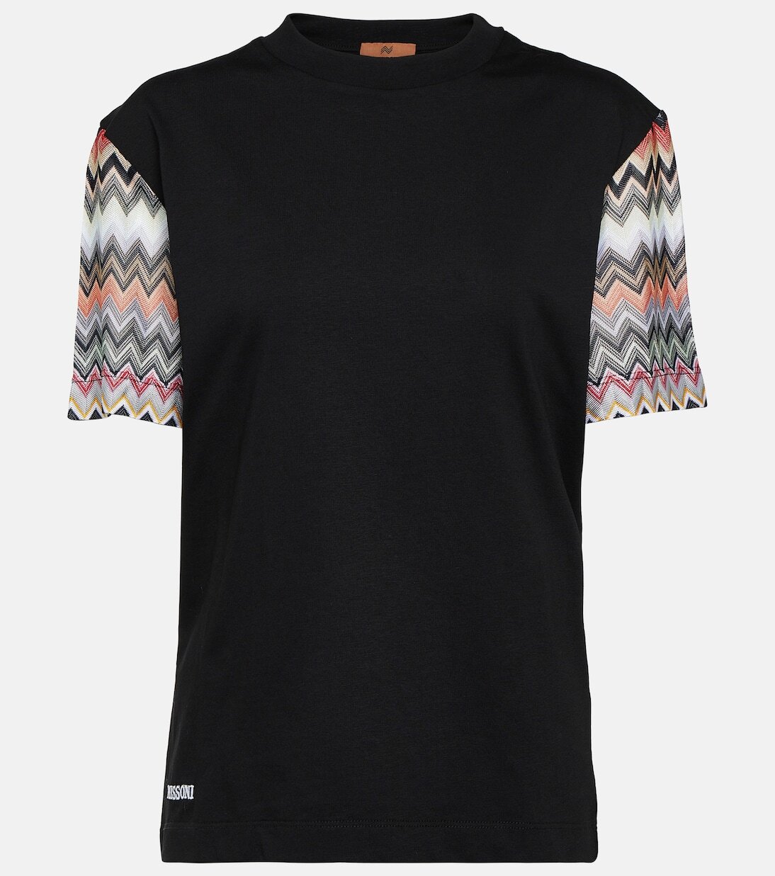 

Футболка из хлопкового джерси с зигзагом Missoni, мультиколор