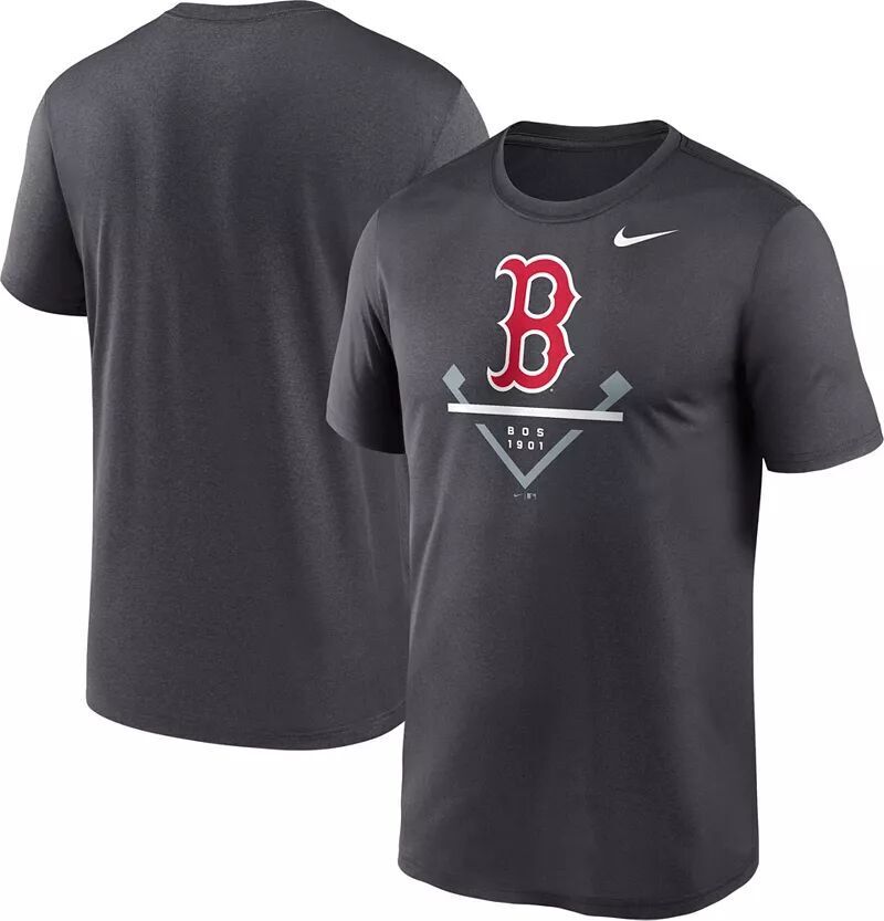 

Мужская серая футболка Nike Boston Red Sox Icon Legend Performance