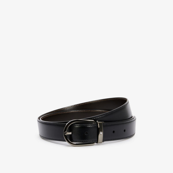 

Двусторонний кожаный ремень Montblanc, черный