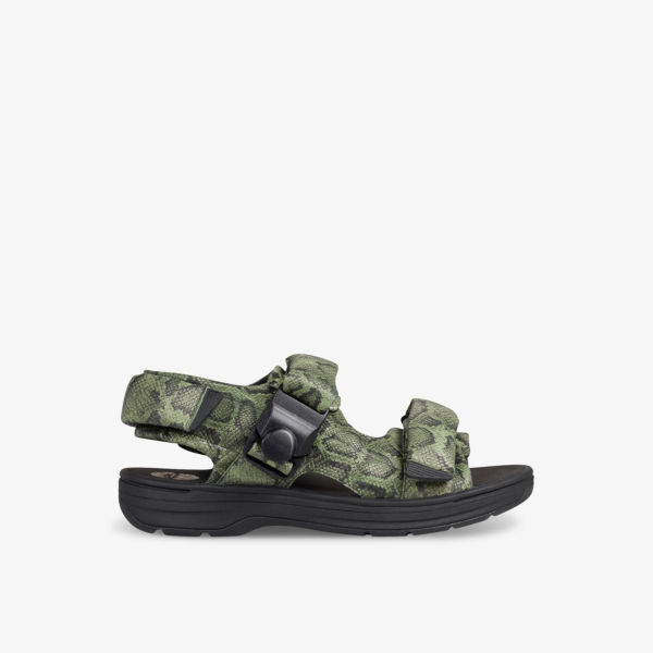 Кожаные сандалии martine rose x clarks на массивной подошве Clarks, зеленый кроссовки clarks x martine rose wmns concept sandal green зеленый