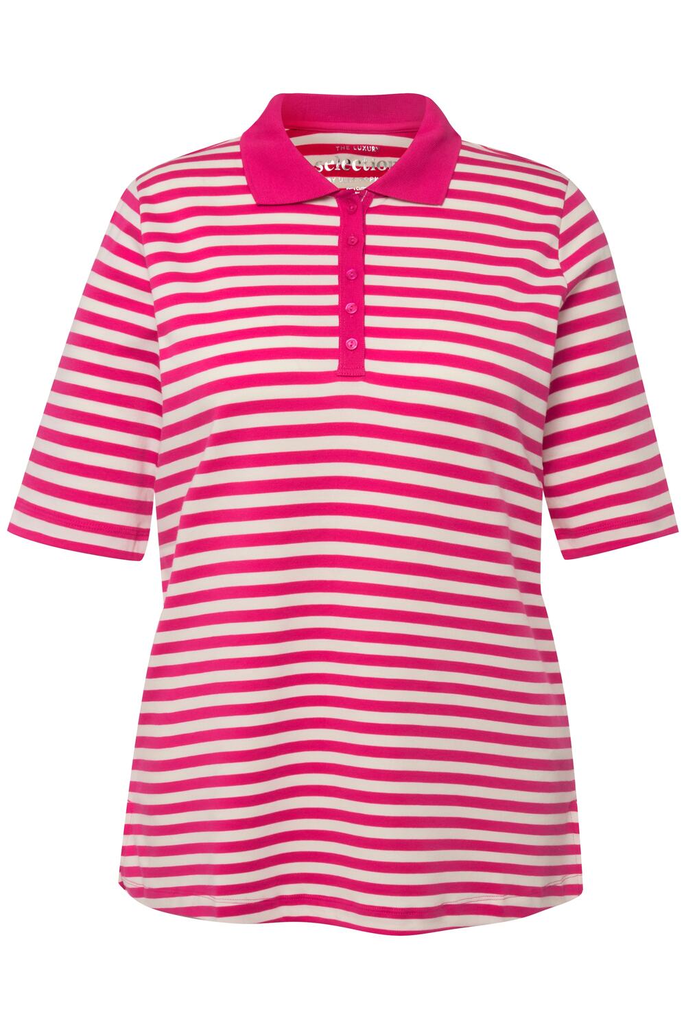 

Футболка Ulla Popken, цвет fuchsia pink