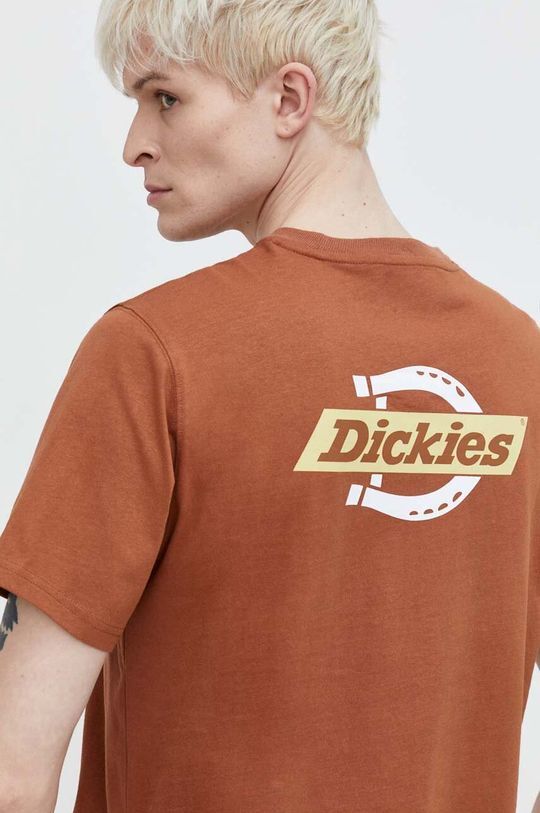 

SS RUSTON TEE хлопковая футболка Dickies, коричневый
