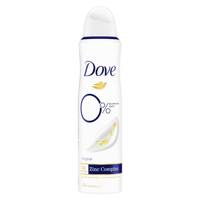 Дезодорант Desodorante Spray Original 0% Aluminio Dove, 150 дезодорант invisible dry desodorante spray dove 150 ml