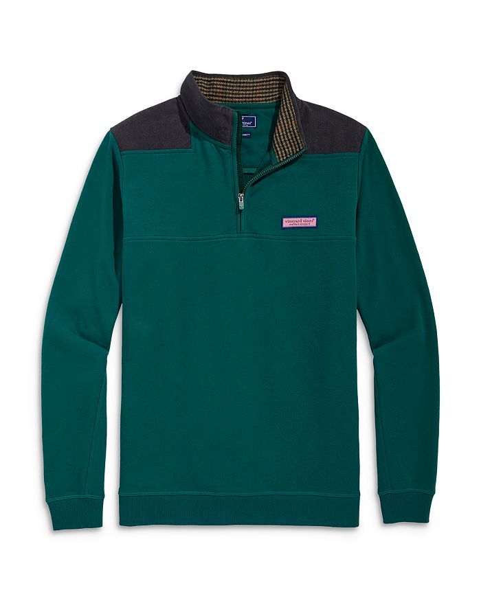 

Свитер на молнии Vineyard Vines Professor Shep, зеленый
