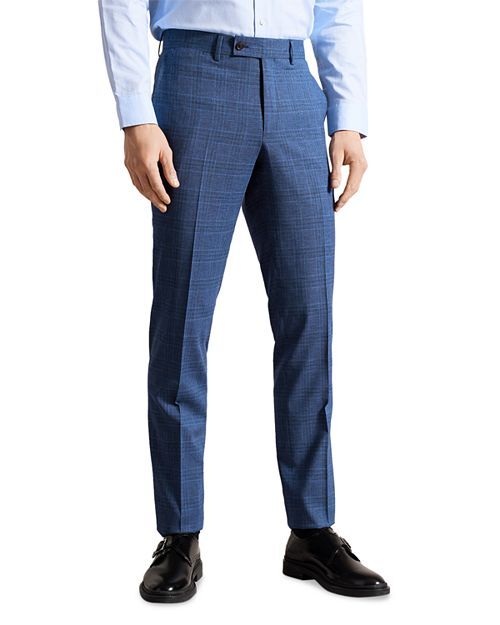 

Темно-синие брюки в клетку Dryden Ted Baker, цвет Blue, Синий