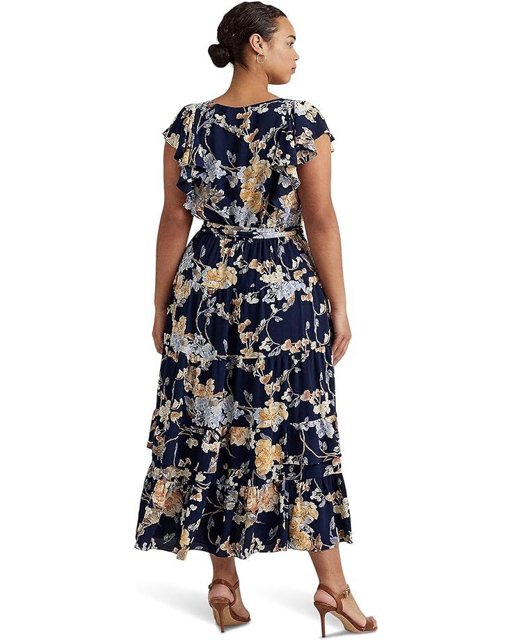 

Платье LAUREN Ralph Lauren Plus Size Floral Bubble Crepe Dress, цвет Navy Multi