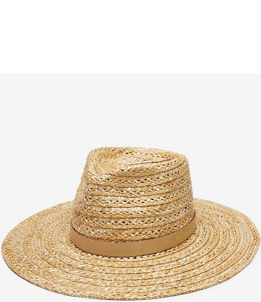 Соломенная шляпа-федора Wyeth Waverly, бежевый