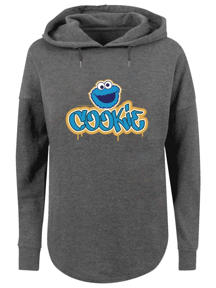 

Пуловер F4NT4STIC Oversized Sesamstraße Cookie Graffiti Logo, цвет charcoal
