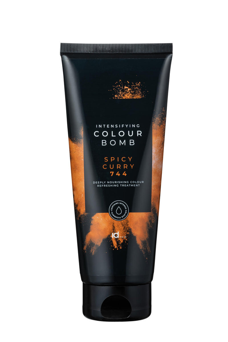 

Color Bomb, Окрашивающий кондиционер с кератином и витамином В5, 744 Spicy Curry, 200мл Idhair