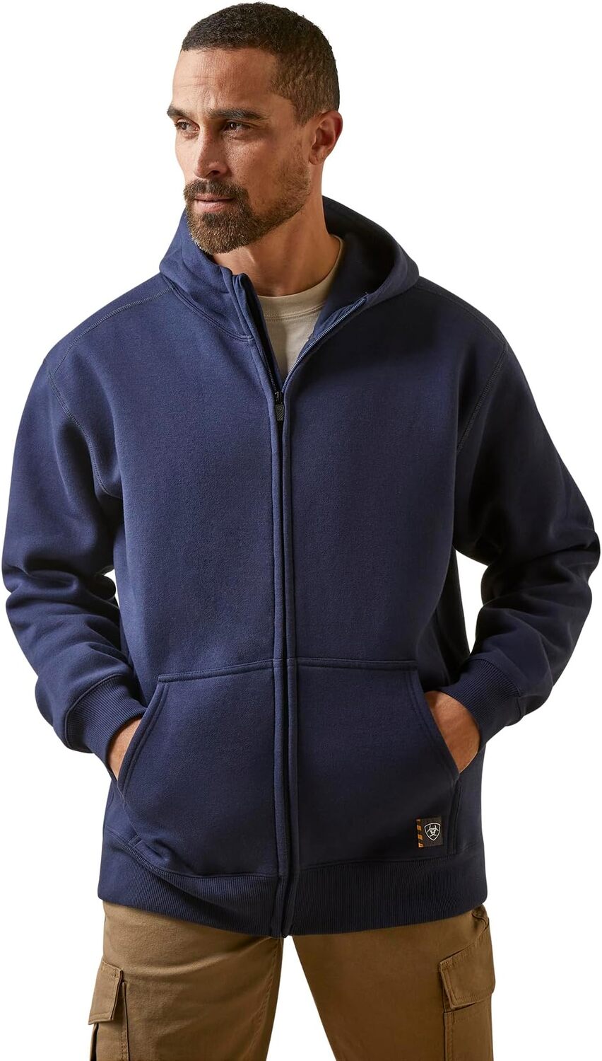 

Худи Ariat Rebar Workman Born For This Full Zip Hoodie, темно-синий